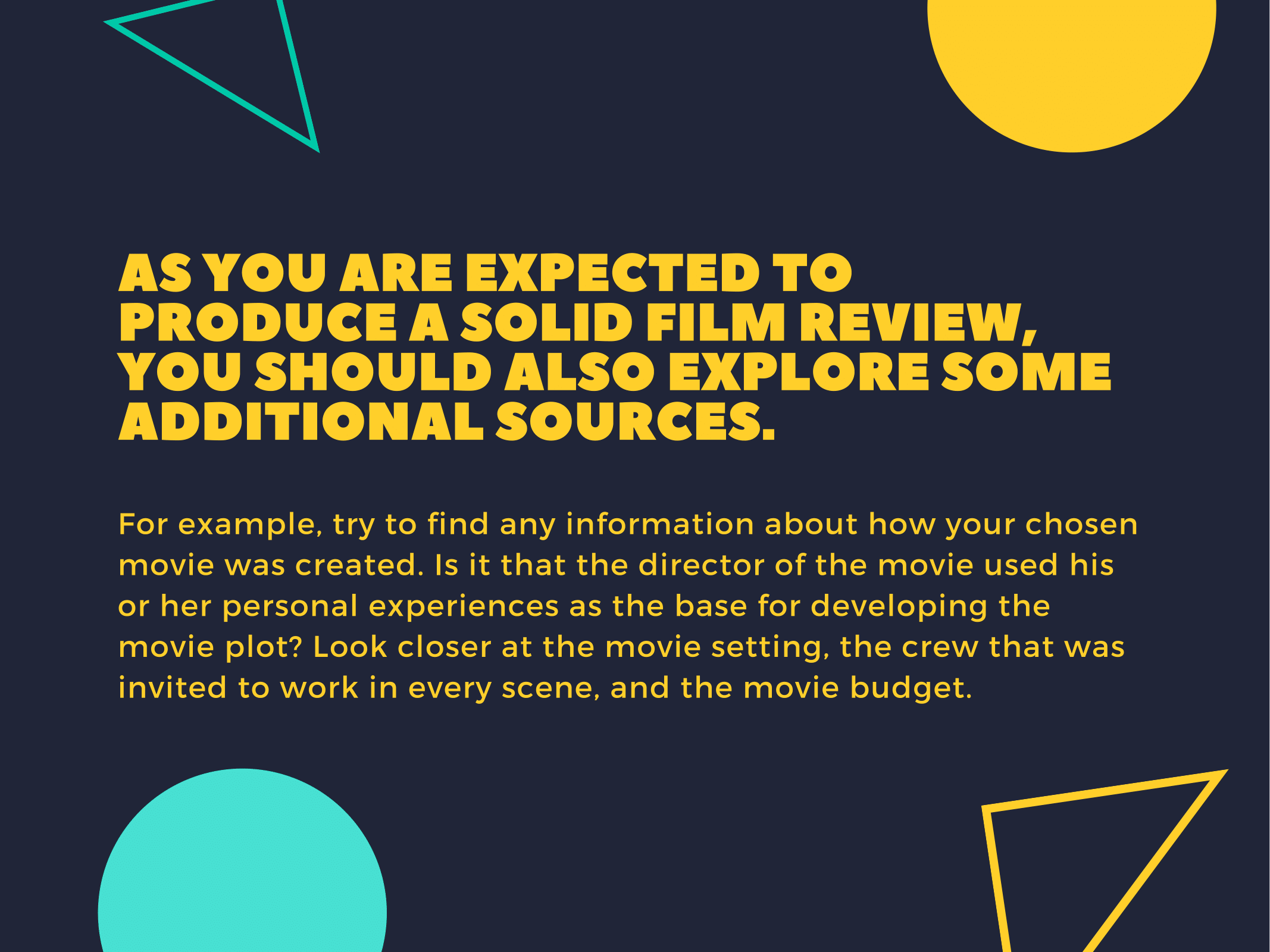 Movie review essay